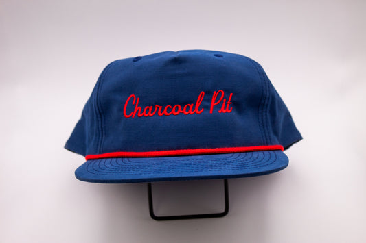 Charcoal Pit Blue & Red Rope Hat