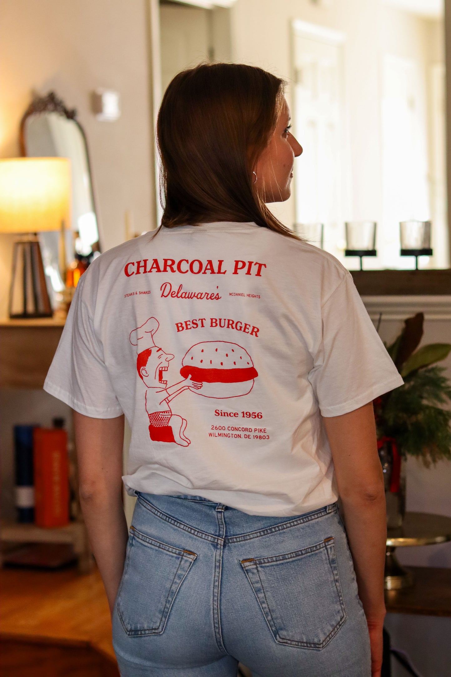 Vintage Red & White Tee