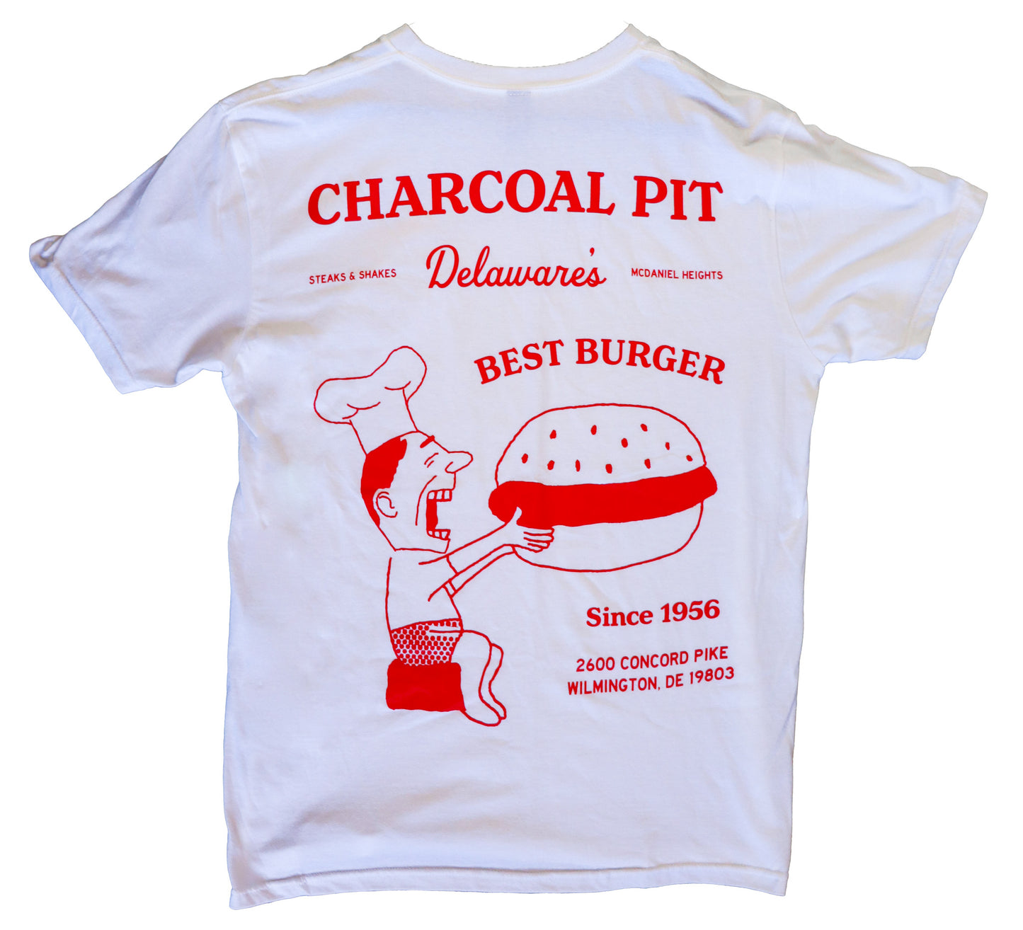 Vintage Red & White Tee