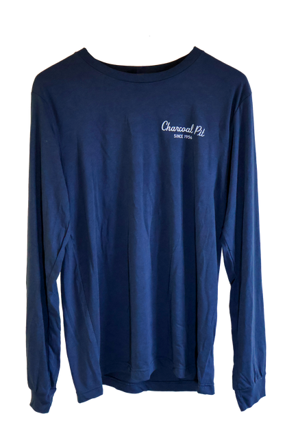 Blue Charcoal Pit Long Sleeve Tee